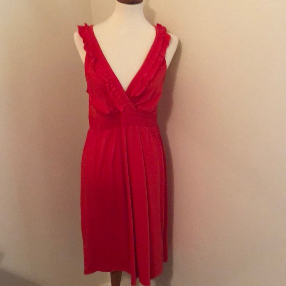 Loft red/coral sundress. Size Large. NWT